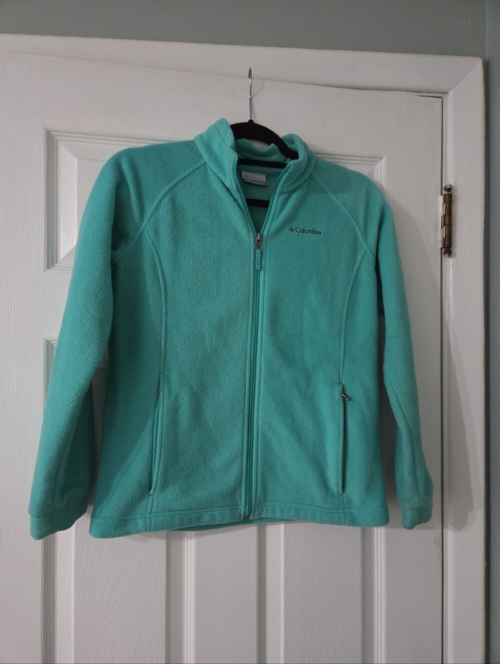 Columbia Girls' Mint Green Full-Zip Fleece Jacket. L